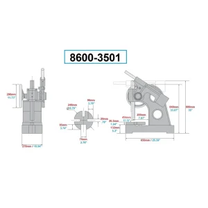 HHIP 5 TON RATCHET TYPE ARBOR PRESS (8600-3501) - view 2