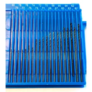 HHIP 20 PIECE #61-80 HIGH SPEED STEEL WIRE GAGE DRILL SET (5001-1020) - view 2