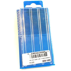 HHIP 20 PIECE #61-80 HIGH SPEED STEEL WIRE GAGE DRILL SET (5001-1020) - view 3