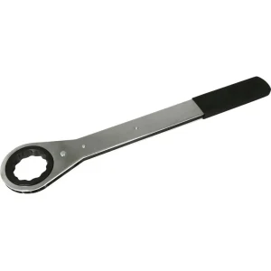 Gray Tools 1-7/8″ 12 Point, Flat Ratcheting Single Box Wrench, Vinyl Grip (50060)