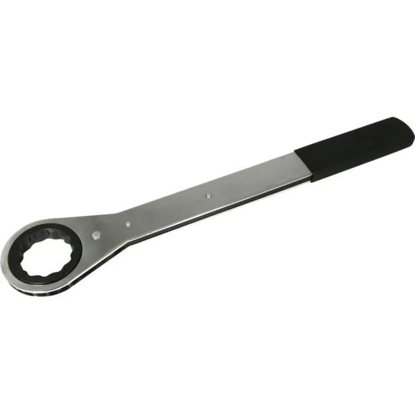 Gray Tools 1-7/8″ 12 Point, Flat Ratcheting Single Box Wrench, Vinyl Grip (50060)