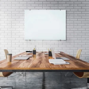 Luxor Workspaces Magnetic Wall-Mounted Glass Board 48X36 (WGB4836M) - view 2