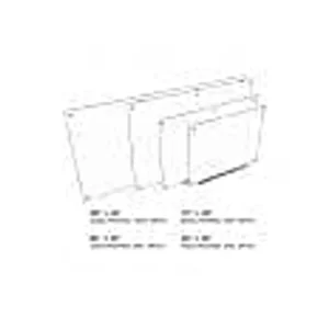 Luxor Workspaces Magnetic Wall-Mounted Glass Board 48X36 (WGB4836M) - view 3