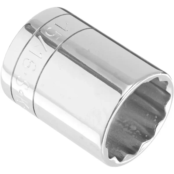 SK Tools 1/2″ Drive 12-Point Fractional Standard Chrome Socket – 15/16″ (40130)