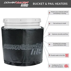 Powerblanket Lite 5-Gallon Insulated Pail Heater, Bucket Heater (PBL05) - view 4
