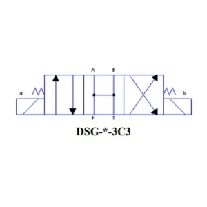 Yuken Directional Valve Sol. Operated 24V High Pressure Wet Type (DSG-03-3C3-D24-N-50)