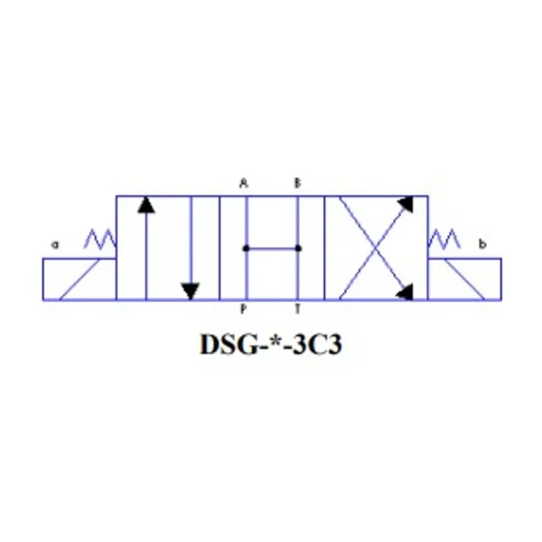 Yuken Directional Valve Sol. Operated 24V High Pressure Wet Type (DSG-03-3C3-D24-N-50)