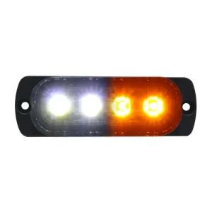 Race Sport Switching 4-LED Flush Mount 19-Pattern Strobe Light (1005101)