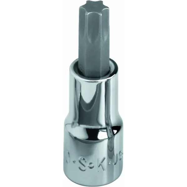 SK Tools T40 Torx Drive Bit Socket, 3/8 Drive, Superkrome Finish (45540)