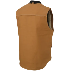 Tough Duck Men’s Durable 100% Cotton 12 oz Sherpa Lined Vest (WV061, WV062) - view 2