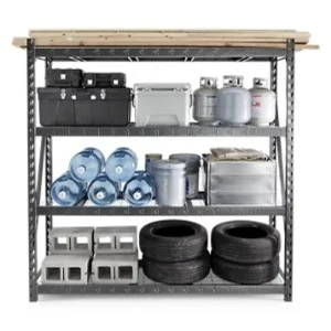 Gladiator 90″ x 90″ Heavy Duty Mega Rack with Four Adjustable Shelves (GARA904XIG) - view 2