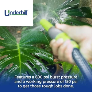 Underhill Ultramax Commercial Garden Water Hose 100′, 600Psi, Clear (H75-100C) - view 3
