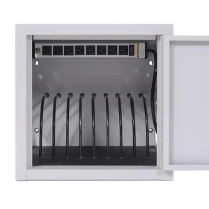 Luxor Workspaces 8 Tablet Wall/Desk Charging Station, Gray (LLTMW8-G) - view 4