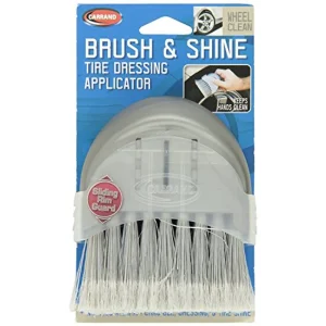 Carrand 93045 Brush and Shine Tire Dressing Applicator Brush , Gray - view 2