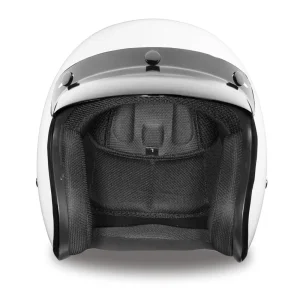 Daytona Helmets 3/4 Open Face Motorcycle Helmet [Hi-Gloss White] [M] (DC1-C-M) - view 2