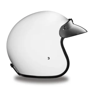 Daytona Helmets 3/4 Open Face Motorcycle Helmet [Hi-Gloss White] [M] (DC1-C-M) - view 3