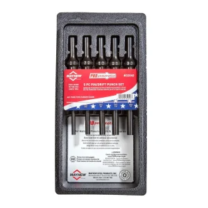 Mayhew 32040 Pneumatic Pin/Drift Punch Set, 5-piece