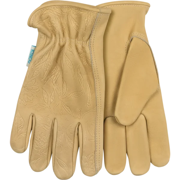 Kinco 398PW-M Women’s aquaHIDE Water-Resistant Full Grain Cowhide Work Gloves, Medium