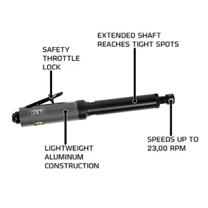 Jet JAT-402 1/2HP 1/4-Inch Extended Pneumatic Die Grinder (505402) - view 2