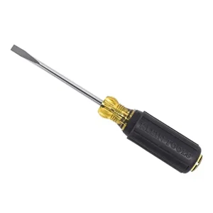 Klein Tools 605-4 1/4-Inch Cabinet Tip Screwdriver Heavy Duty 4-Inch Round Shank - view 3