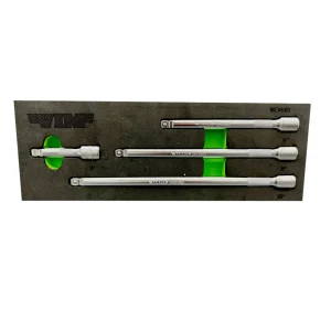 VIM Tools 4-Piece 3/8-Inch Drive Wobble Extension Set (WEX600)