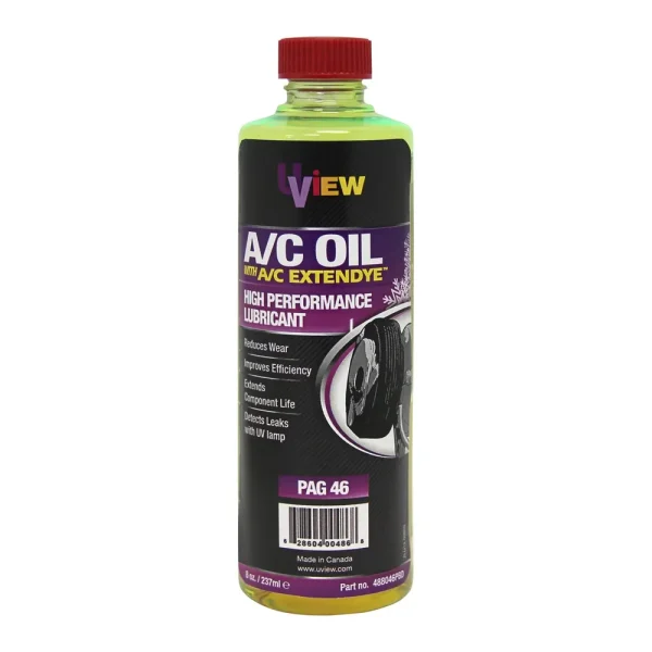 PAG 46 A/C Oil With ExtenDye High Performance Lubricant, 8 oz.