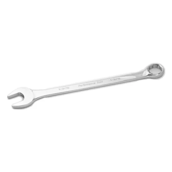 Chrome Combination Wrench, 1-3/16″, with 12 Point Box End, Fully Polished, 15-1