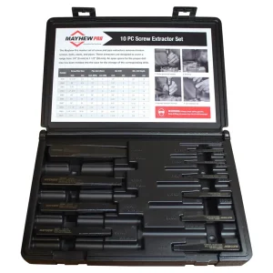 10 Piece Screw and Pipe Extractor Set MAY37345