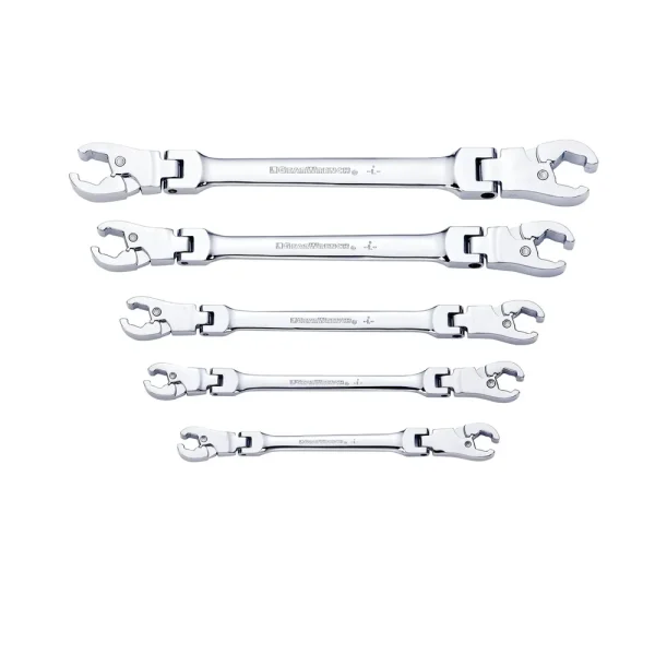 5 Piece Ratcheting Flex Flare Nut Wrench Set – SAE KDT89100