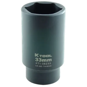 1/2″ Drive Deep 6 Point Impact Socket 33mm KTI38233