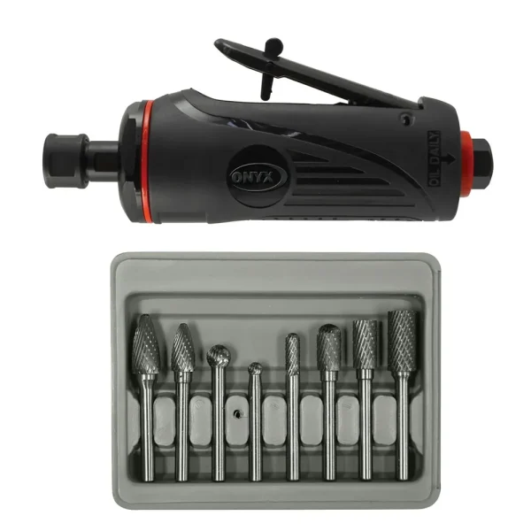 1/4″ Die Grinder and 8 Piece Burr Set Combo AST2181B