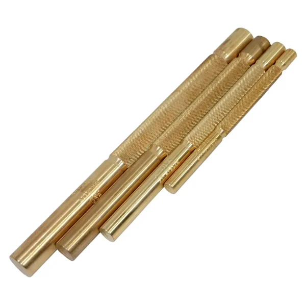 4 Piece Brass Punch Set In Vinyl Pouch KTI72980