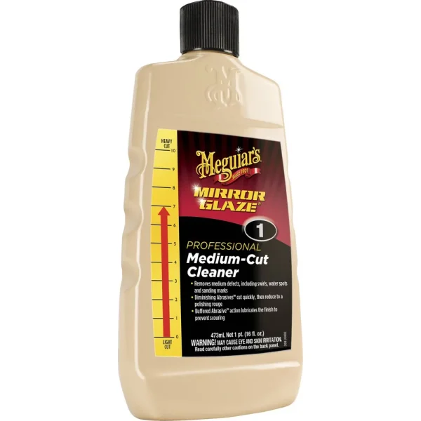 Meguiar’s Mirror Glaze 16 Ounce Medium-Cut Cleaner – M0116