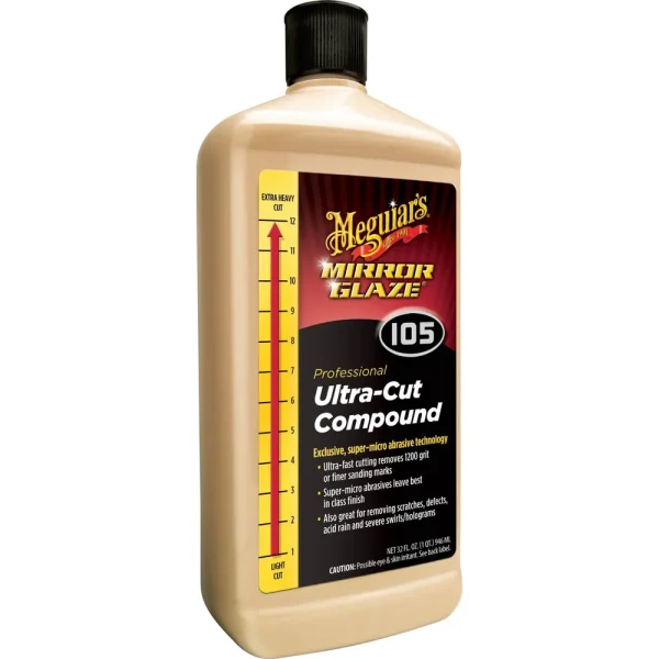 Meguiar’s Mirror Glaze 1 Quart Ultra-Cut Compound – M10532