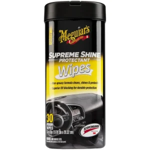 Meguiar’s Supreme Shine 30 Count Protectant Wipes – G4000