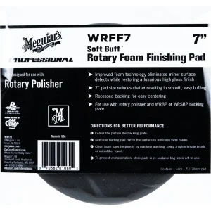 Meguiar’s SoftBuff 7 Inch Rotary Foam Finishing Pad – WRFF7