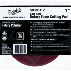 Meguiar’s SoftBuff Rotary Foam Cutting Pad – WRFC7