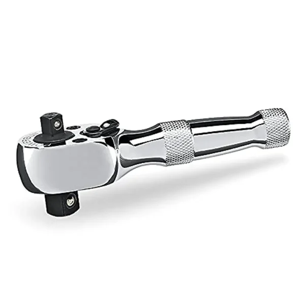 Powerbuilt 940931 1/4″ x 3/8″ Dual Drive Little RATCHET Handle, Hand Tools