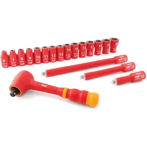 Titan Tools 68100 3/8″ Drive Metric Ratchet and Socket Set, 19 Pieces - view 2