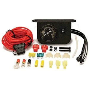 VIAIR 150 PSI Illuminated Dash Panel Air Pressure Gauge Kit 30 Amp (20062)