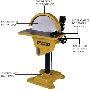 Powermatic DS20 Model 20-Inch Disc Sander 2HP 1PH (1791276) - view 2