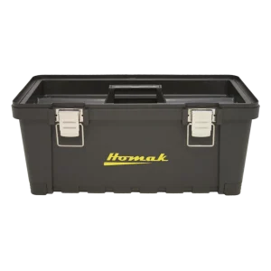 Homak 16″ Black Plastic Toolbox with Metal Latches (BK00216001) - view 2