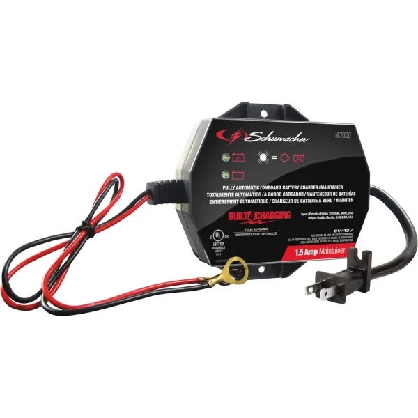 Schumacher 1.5A 6V/12V Fully Automatic Battery Maintainer (SC1300)