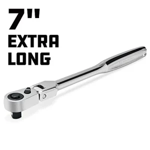 Powerbuilt 649950 Pro Tech 1/4-inch Drive x 7-inch Long Reach Ratchet - view 2