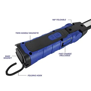 Astro Pneumatic 500×2 Lumen Wirelessly Rechargeable Folding LED Light (52SL) - view 4