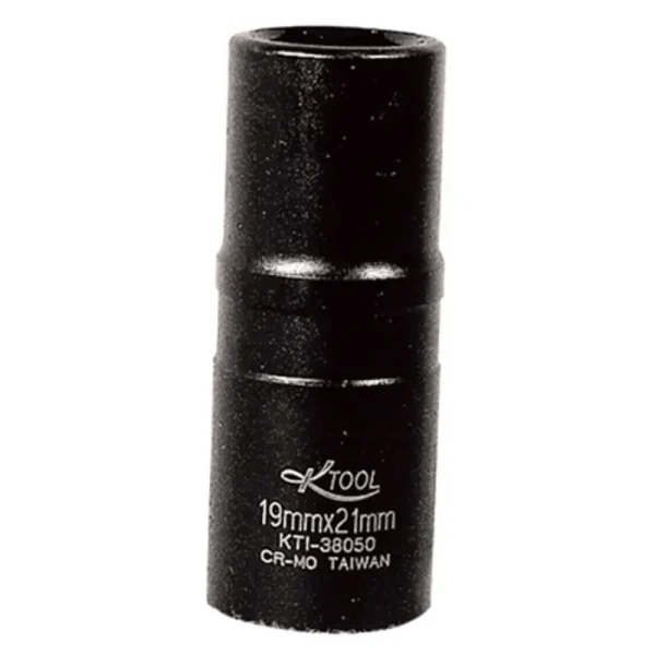 K Tool 38050 Impact Socket, 1/2″ Drive, 19mm 6 Point and 21mm 6 Point, Flip Socket