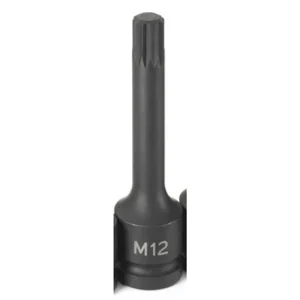 Grey Pneumatic 1/2″ Drive x M12 Triple Square Driver 4″Socket (21124S)