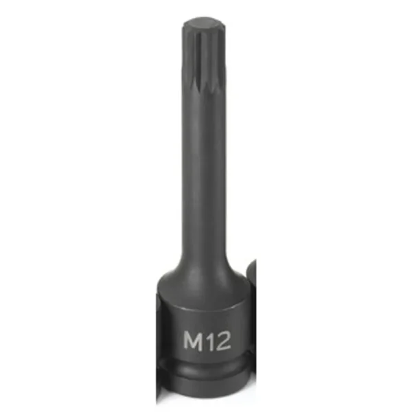 Grey Pneumatic 1/2″ Drive x M12 Triple Square Driver 4″Socket (21124S)
