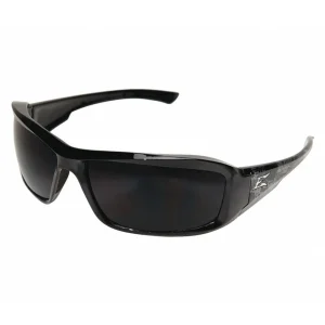 Edge Eyewear Brazeau Black Skull Series Polarized Smoke Lens (TXB216-S)