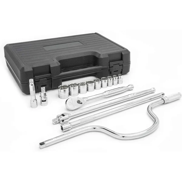 Gearwrench 80690 Socket Set 15 PC 3/8 IN Drive 12 Point SAE